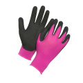 13 Gauge Nylon Knitted Nitrile Coated Red Gloves Safety Working Gloves